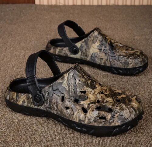 Herren Clogs leichte Camouflage Sandalen 10,5 bequeme Passform - Bild 3 von 6