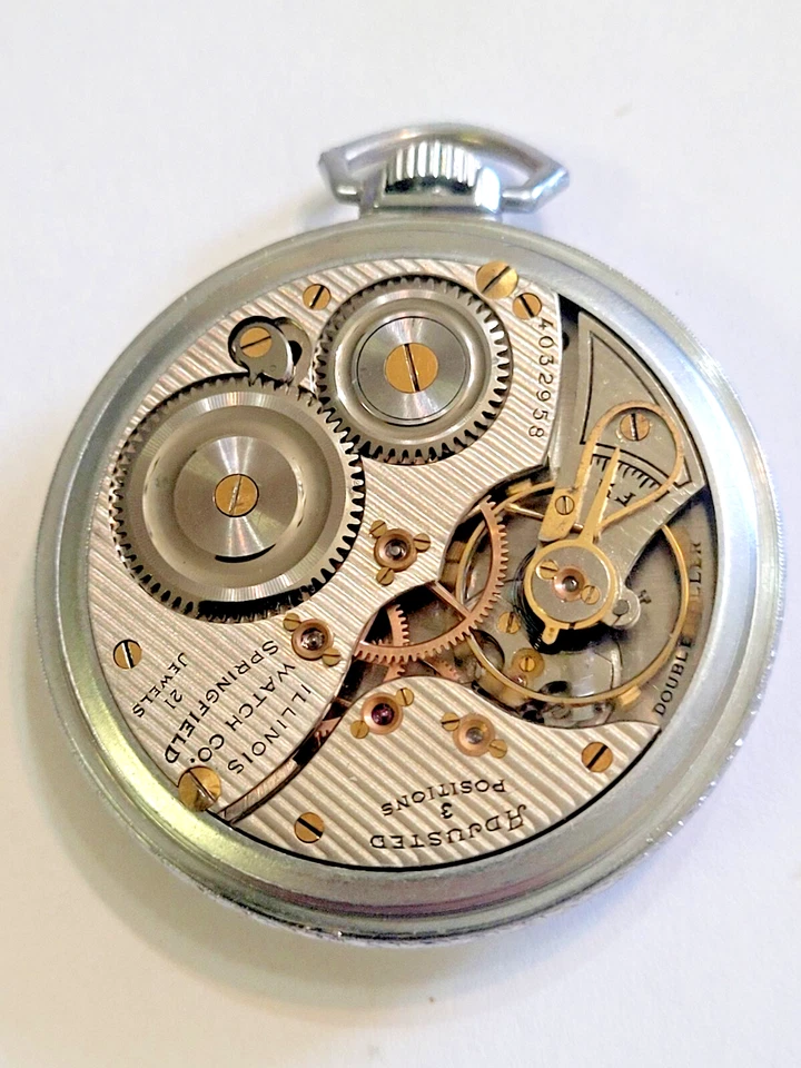Reloj Bolsillo Illinois Vintage 1922 Grado 274 Talla 12s, 21 Joyas... Foto 3 de 4