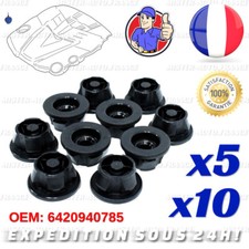 Rivetti A Scatto In Nylon Nero - Clip A Spinta E Blocchi - Diametri Da 2 Mm A 6 Mm (Metrico)