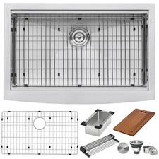 Ruvati 30" Apron-front Workstation Farmhouse Kitchen Sink- RVH9100 135580