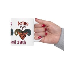 Mog's Ceramic Mug, (11oz, 15oz)   Aries Astrological Sign