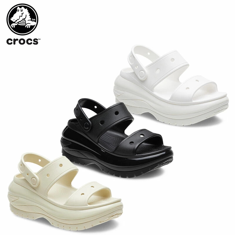 Crocs Classic Mega Crush Sandal Unisex Thick Soled Sandals Various