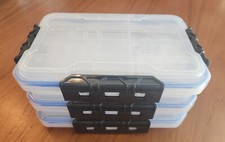 Stackable Utility Box IP55 Water Resistant Plano 3600 size set of 3 - NEW