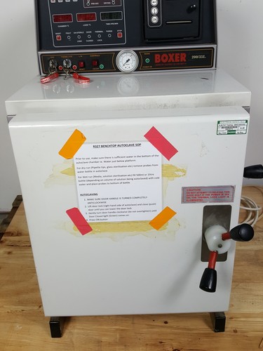 Boxer Front Loading Laboratory Steam Sterilisation Autoclave 200/35LR Lab - Picture 17 of 24