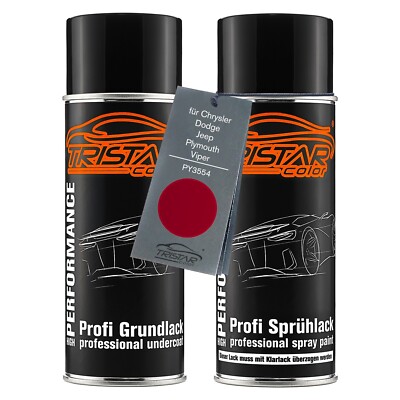 Lack Spraydosen für Chrysler Dodge Jeep PY3554 Inferno Red Metallic Grund Basis
