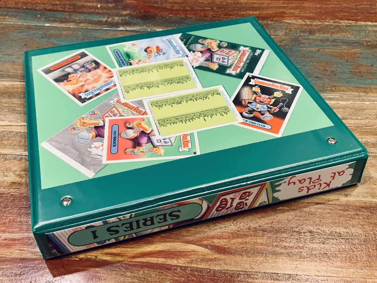 GARBAGE PAIL KIDS AT PLAY 1 STURDY 3 RING CARD STORAGE BINDER ONLY FAN MADE GARBAGE PAIL KIDS AT PLAY 1 STURDY 3 RING CARD STORAGE BINDER ONLY FAN MADE