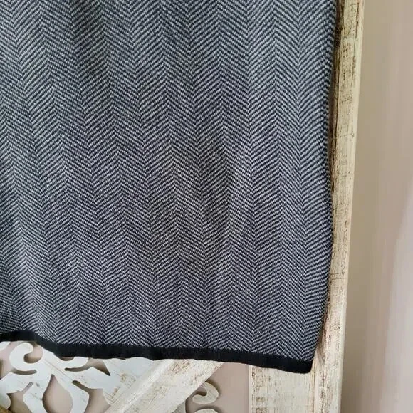 Falda midi de punto elástico con cintura elástica Ninety Plus para mujer espiga Foto 3 de 4