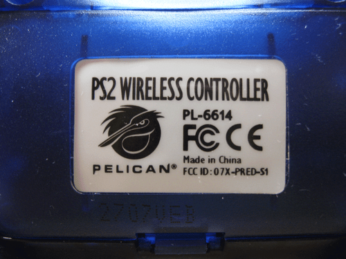 Pelican PS2 Wireless Controller PL-6614 Clear Blue - No Receiver Tight Sticks - Picture 3 of 5