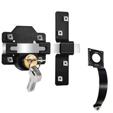 70mm Both Sides Gate Lock with Handle Door Lock for Wooden Fence Driveway Gate