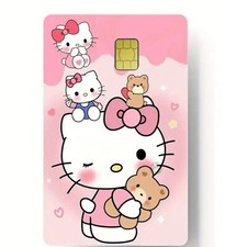 Sanrio Hello Kitty Credit Card Smart Sticker Skin Precut Small Chip Debit Bank