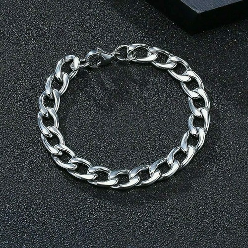 Panzerarmband Edelstahl Massiv 2,8-10 mm Breit / 10-25 cm Herren Damen Geschenk - 第 12/20 張圖片