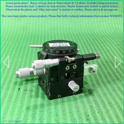 MISUMI RPG38, Rotary on XY linear stage micrometer as photo