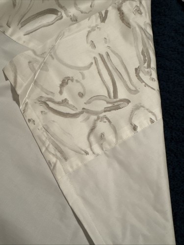 Hunt Slonem Silver Bunny Signature Full Sheet Fitted/ Flat 100% Cotten Sateen - Picture 6 of 9