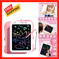 Kids LCD Writing Tablet with Unicorn Design and Pink Color 8.5 Inch Educational