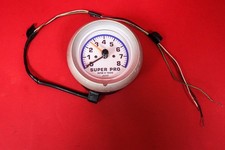 Super Pro Tach 3 Inch Tachometer White Face Used