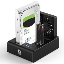M.2 NVMe  SATA Hard Drive Docking Station, USB C 10Gbps Hard Drive cloner fo...