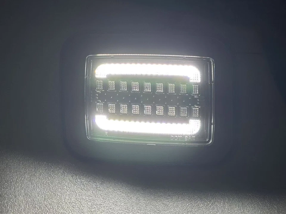 Luces de señal de giro DRL para parachoques delantero transparente de 2 piezas para Hummer H2 2003-2009 Foto 3 de 4