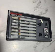 KOH-I-NOOR Rapidograph 3165 Art & Drafting Technical Graphic Pen Set W/ Nib Keys