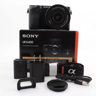 * OPEN BOX EXCELLENT * Sony a6400 Mirrorless Camera with PZ 16-50mm f/3.5-5.6 II