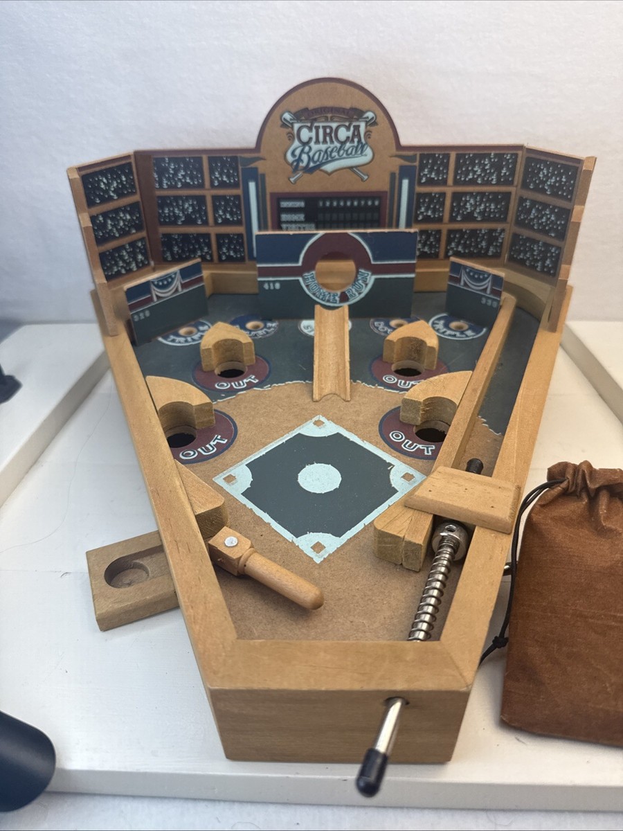 【希少】パブミラー　MAN CAVE Original Circa Baseball Wooden Pinball Game Man Cave Vintage