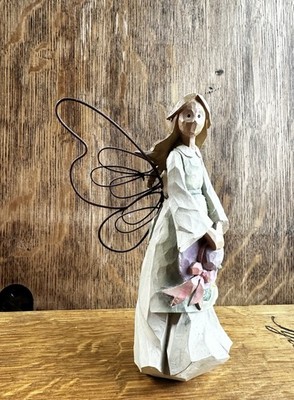 Vintage Angel En Provence By Innovation 7 Inches Tall Wire Wings Figure