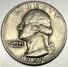 1959 D Washington 90% Silver Quarter Circulated Condition 25c US Coin - 2817