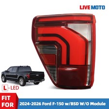 For 2024 2025 2026 Ford F-150 LED Tail Light F150 Rear Lamp Left Driver W/BLIS