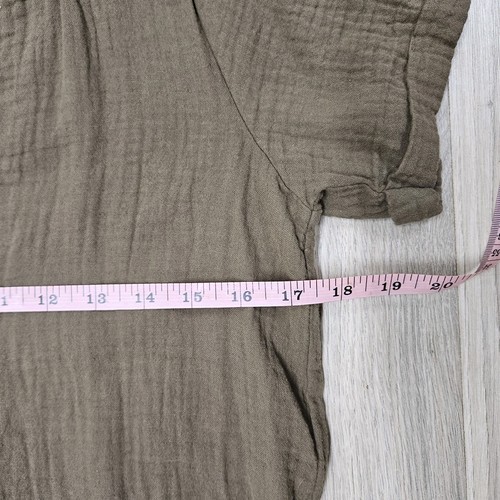 Bobi Los Angeles Womens Brown Dress XS 100% Cotton Short Sleeve - Picture 5 of 10