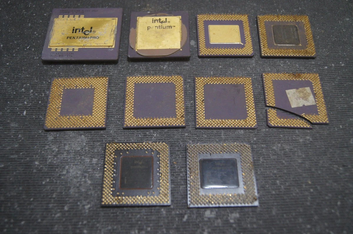 Intel Pentium Pro Cpu In Scrap & Recovered Gold for sale | eBay