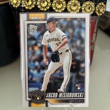 2026 Topps Series 1 - Jacob Misiorowski #10 (RC) Milwaukee Brewers GEM MINT