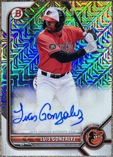 Luis Gonzalez 2022 Bowman Chrome Mega Box Mojo Auto #BCMA-LG