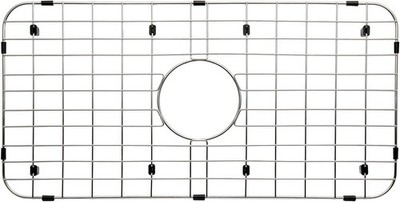 Serene Valley Sink Bottom Grid 25-1/8'' x 12-7/8'', Centered Drain with Corner