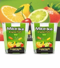NEW Lot of 2 Mike and Ike Candy Scented Candles Original Fruits 3 oz Sweet Gift