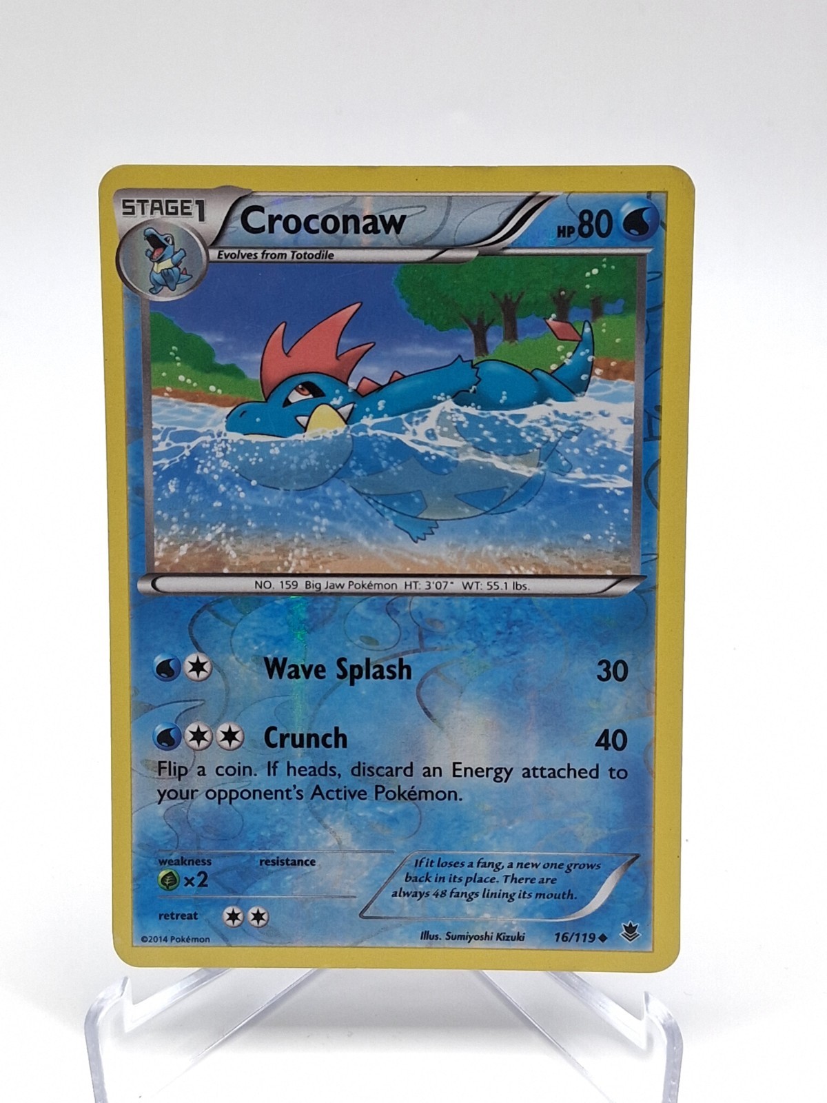 Croconaw 16/119 XY - Phantom Forces Reverse Holo