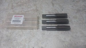 Westward 5TWC2 3 Pc 2-7/32 In Thread Length High Speed Steel Tap Set