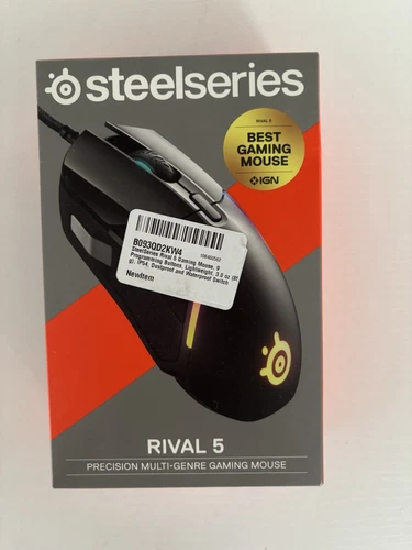 SteelSeries Rival 5 RGB Precision Gaming Mouse 9 Programmable Buttons - 2023
