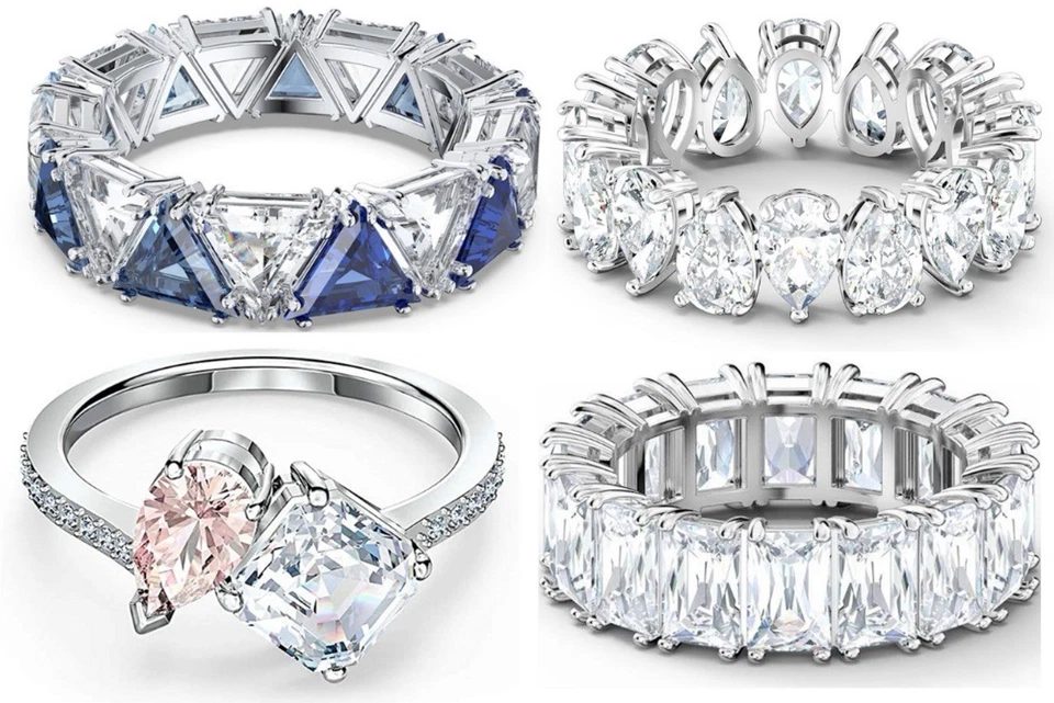 10 anillos deslumbrantes hechos con elementos reales de Swarovski Foto 2 de 3