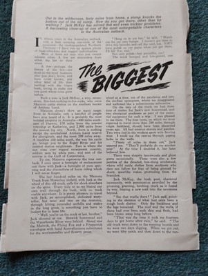 Sk175 Ephemera 1960 Artikel Der größte kleine Buschmann Douglas Lockwood 