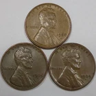 1939-P 1939-D 1939-S Lincoln Wheat Cent Set (Lot#1)