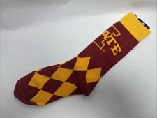 For Bare Feet - Iowa State Socks - OSFM Unisex (5-12 Men & 6-11 Women)