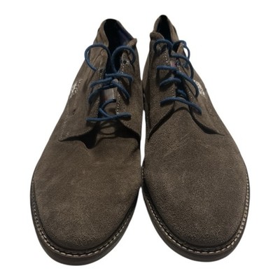 BUGATTI Men's Suede Chukka Boots Brown Lace Up Ankle Boots Size 44
