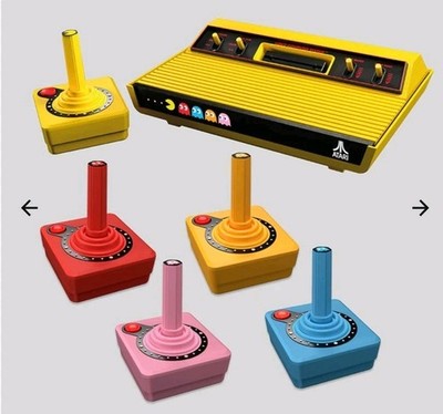 Atari 2600+ Pac-Man Edition (2025) + Pac Man & Berzerk games  + 5 controllers