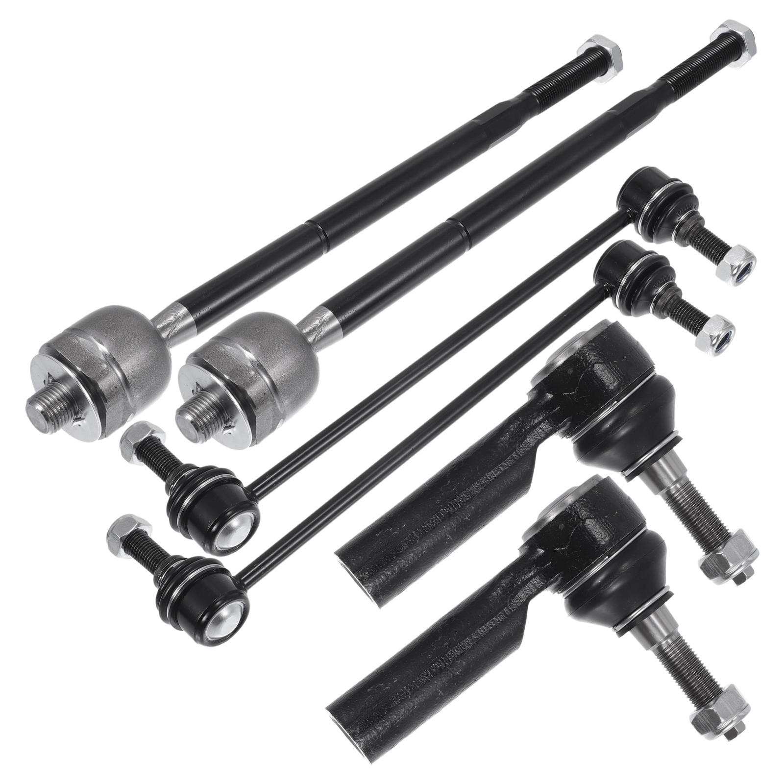 Front stabilizer bar with front suspension tie rod end