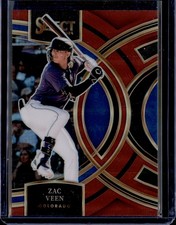 2024 Panini Select Baseball Prizm Premier Zac Veen Blue /149 Rockies #78