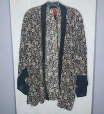 Pure Energy Open Kimono Top Plus Sz 2 (18-20) Sheer Flowy Boho Chic Romantic 