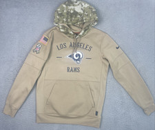 Nike Hoodie Los Angeles Rams Salute To Service Mens Small Tan Military Camo NWOT
