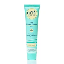 COTZ Face Prime & Protect Tinted Mineral Sunscreen and Facial Primer Broad