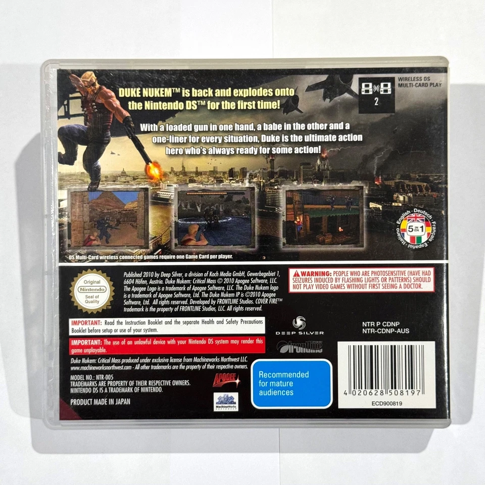Duke Nukem Critical Mass - Nintendo DS - Like New - Complete with Manual - PAL - Image 2 of 4