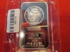United States Marines Silver Fine Art Bar! One Troy Ounce .999% Pure Fine Silver