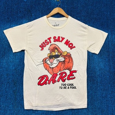 D.A.R.E. Just Say No Beige T-Shirt Size Medium